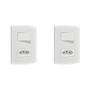 Imagem de Kit C/2 - Conjunto Peesa Alfa 1546A 1 Interruptor Sim.Tomada  ..