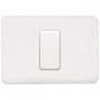 Imagem de Kit C/2 - Conjunto Perlex Aros 4X2 Branco Com Placa(1Para...