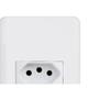 Imagem de Kit C/2 - Conjunto Perlex Aros 4X2 Branco Com Placa(1Toma...