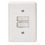 Imagem de Kit C/2 - Conjunto Perlex''Branca''Com Placa(2Paralelos) ...