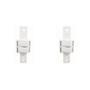 Imagem de Kit C/2 - Conjunto Perlex''Branca''Sem Placa(2Paralelos) ...