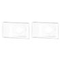 Imagem de Kit C/2 - Conjunto Pial Pop 4X2 Branco Com Placa (1Furo) ...