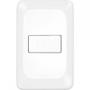Imagem de Kit C/2 - Conjunto Pial Pop 4X2 Branco Com Placa (1Parale...