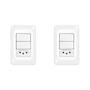 Imagem de Kit C/2 - Conjunto Pial Pop 4X2 Branco Com Placa (2Simple...