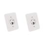 Imagem de Kit C/2 - Conjunto Radial Pollar 1402024 1Tomada Fone Rj11