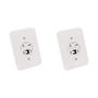 Imagem de Kit C/2 - Conjunto Radial Pollar 1402024 1Tomada Fone Rj11