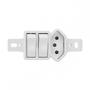 Imagem de Kit C/2 - Conjunto Radial Pollar 1901130 2Pp 1Tomada 10A S/P