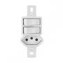 Imagem de Kit C/2 - Conjunto Radial Pollar 1901130 2Pp 1Tomada 10A S/P