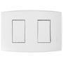 Imagem de Kit C/2 - Conjunto Soprano Ilus 4X2 Branco Com Placa(1Sim...