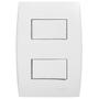 Imagem de Kit C/2 - Conjunto Soprano Ilus 4X2 Branco Com Placa(1Sim...
