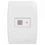 Imagem de Kit C/2 - Conjunto Soprano Ilus 4X2 Branco Com Placa(Ciga...