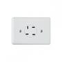 Imagem de Kit C/2 - Conjunto Tomada Fone Perlex''Branca''Com Placa ...
