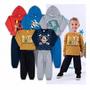 Imagem de Kit c/2 conjuntos infantil outono /inverno menino  mundo mania basico e pratico para dia a dia