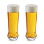 Imagem de Kit C/2 Copos Bola Liso Para Cerveja e Sucos Em Vidro 420ml
