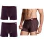 Imagem de Kit C/ 2 Cueca Casual Boxer Listra De Giz MashTamanho:GCor:VermelhorVM05