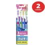 Imagem de Kit c/2 escova de dente oral-b indicator color collection 4 unidades