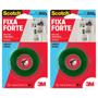 Imagem de Kit c/2 Fita Dupla Face 19X2m Fixa Forte Quadros Espelhos