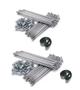 Imagem de Kit C/ 2 Jogos Raio 4mm Zincado Dianteiro+ Traseiro Honda Biz 125/110/100 e Pop 100/110