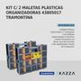 Imagem de Kit c/ 2 Maletas organiz. plásticas 17" div. Tramontina