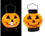 Imagem de Kit C/ 2 Mini Lampião Abobora Led Decoração Halloween