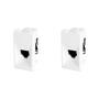 Imagem de Kit C/2 - Modulo Pial Pop Branco 1 Tomada Rj11 Lg090