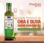 Imagem de Kit c/ 2 Olichia Azeite Premium Orgânico de Oliva e Chia Extra Virgem Aroma de Manjericão Produza Foods 250ml