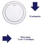 Imagem de Kit c/ 2 peles encore 13 pol pinstripe transparente en-0313-ps remo