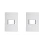 Imagem de Kit C/2 - Placa Conjunto Modular Ilumi Vivaz 4X2 - 1 Modu...