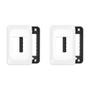 Imagem de Kit C/2 - Placa Pial Pop Branca 4X2(2Modulo Horizontal) L...