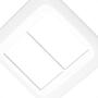 Imagem de Kit C/2 - Placa Pial Pop Branca 4X4 (3+3 Horizontal) Lgp46
