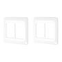 Imagem de Kit C/2 - Placa Pial Pop Branca 4X4 (3+3 Horizontal) Lgp46