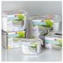 Imagem de kit c/2 Pote Hermético Slim 2.570ml Branco 1771 Paramount - Paramont