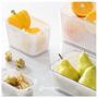 Imagem de kit c/2 Pote Hermético Slim 2.570ml Branco 1771 Paramount - Paramont