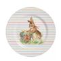 Imagem de Kit c/2 Pratos Raso de Páscoa Color Rabbits Plus Listrado 28,5cm Alleanza
