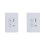 Imagem de Kit C/2 - Qualitronix Controle Vent/Lamp Emb.Desliz-Qv36