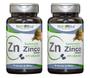 Imagem de Kit C 2 Suplemento Zinco Quelato 400Mg 60 Cápsulas Nutriblue