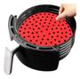 Imagem de Kit C/2 Tapete Airfryer Silicone Redondo Antiaderente 20cm