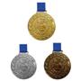 Imagem de Kit C/20 Medalhas Ouro + 15 Medalhas Prata + 15 Medalhas Bronze M36 Honra ao Mérito C/Fita Azul