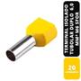 Imagem de Kit C/20 TERMINAL ISOLADO TUBOLAR DUPLO AM 6,0 MM² M6 SFOR