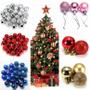 Imagem de Kit C/24 Bolas De Natal 3cm 4 Modelos Sortidos - Cores