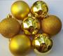 Imagem de Kit C/24 Bolas De Natal 3cm 4 Modelos Sortidos - Cores
