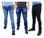 Imagem de Kit C/ 3 Calça Masculina Skinny Premium C/ Lycra Slim 