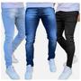 Imagem de Kit C/3 Calças jeans Masculino Skinny