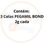 Imagem de Kit c/ 3 Colas Instantâneas Pegamil Bond 2g cada