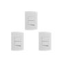 Imagem de Kit C/3 - Conjunto Peesa Alfa 1505A 2 interruptores Simpl...