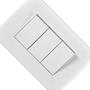 Imagem de Kit C/3 - Conjunto Peesa Alfa 1507B 3 interruptores Paral...