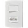 Imagem de Kit C/3 - Conjunto Peesa Alfa 1543B 1 Interruptor Par.Tomada  ..