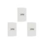 Imagem de Kit C/3 - Conjunto Peesa Alfa 1545 1Tomada 20A Branco