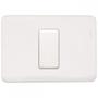 Imagem de Kit C/3 - Conjunto Perlex Aros 4X2 Branco Com Placa(1Simp...
