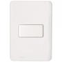 Imagem de Kit C/3 - Conjunto Perlex Aros 4X2 Branco Com Placa(1Simp...